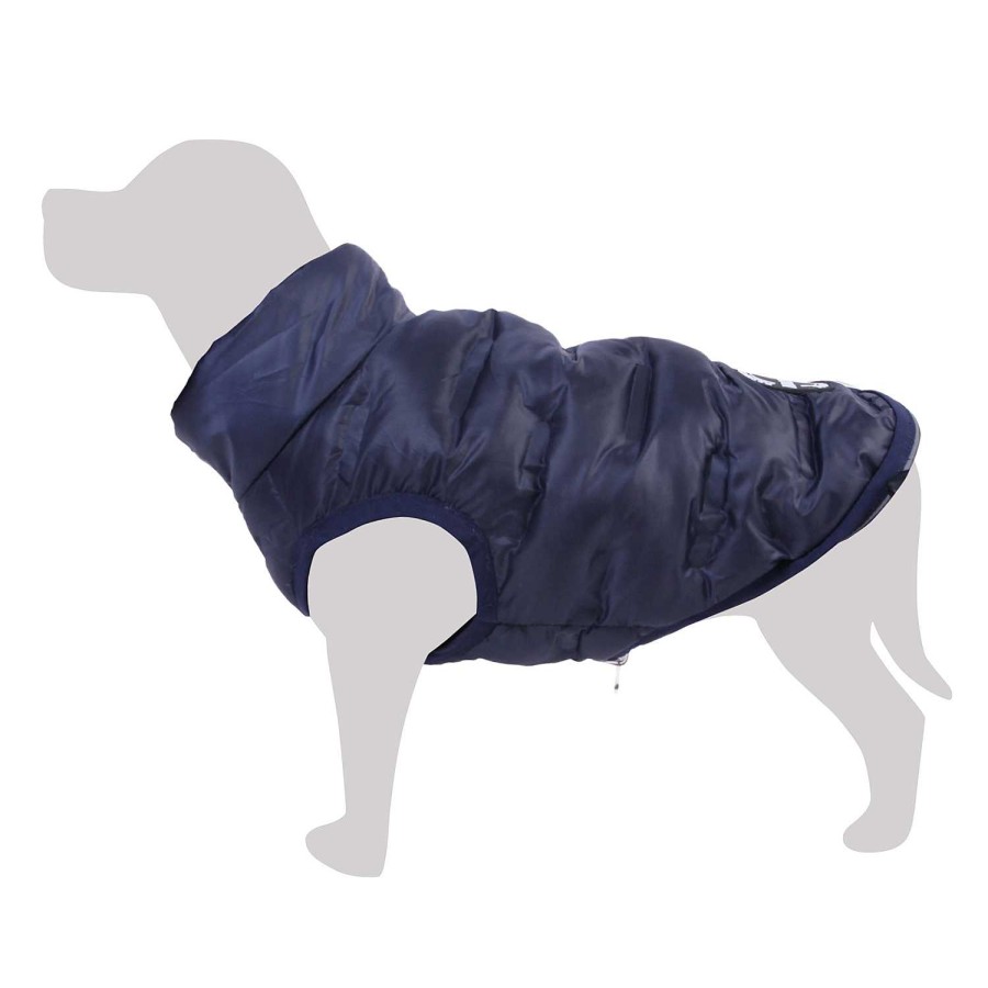 Perros Arquivet Abrigos Y Capas | Arquivet Chaleco Acolchado Reversible Dos Azules Noruega