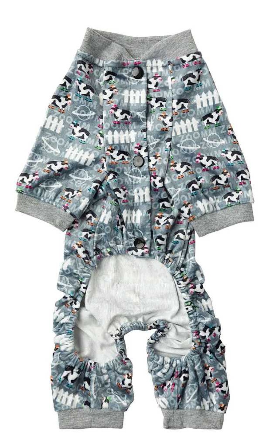 Perros FuzzYard Pijamas | Fuzzyard Pijama Cosmic Con Vacas Para Perros