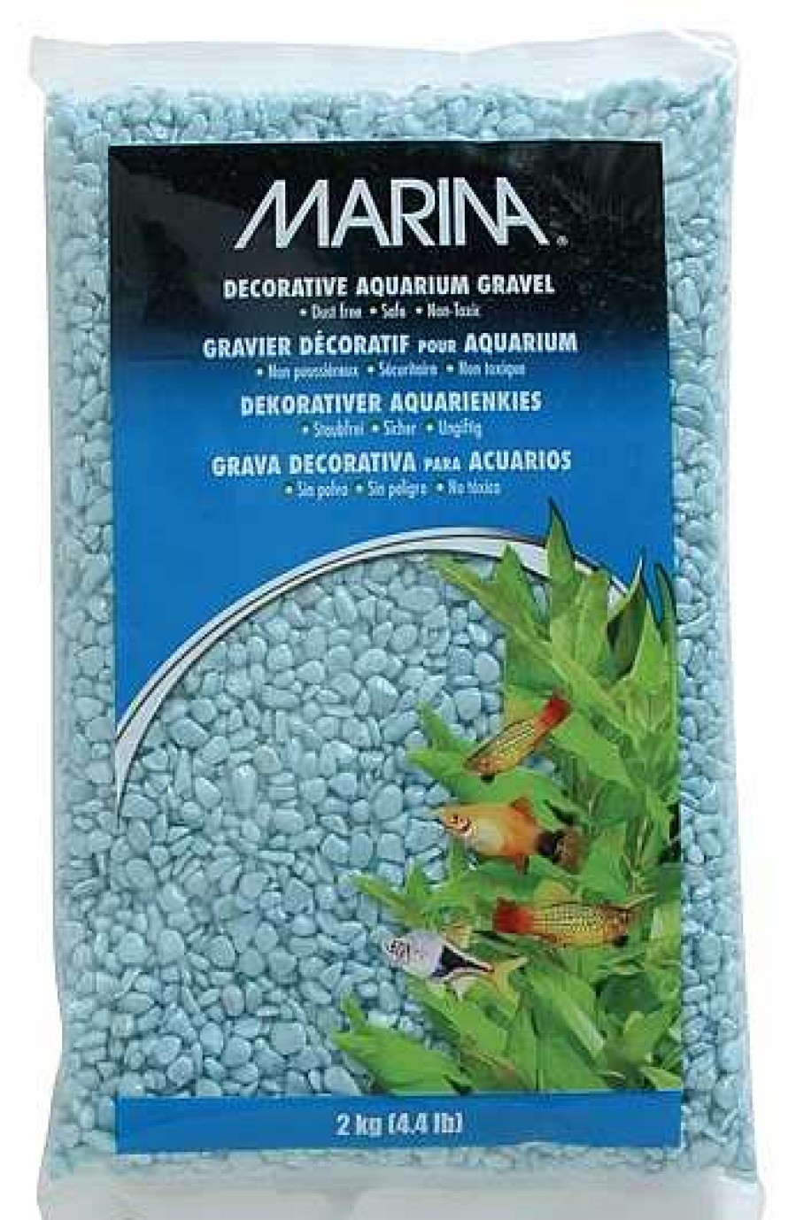 Peces Marina Gravillas Y Arenas | Marina Grava Decorativa Azul Cielo 2 Kg