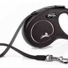 Perros Flexi Correas | Flexi Correa New Classic Cinta Negra Para Perros