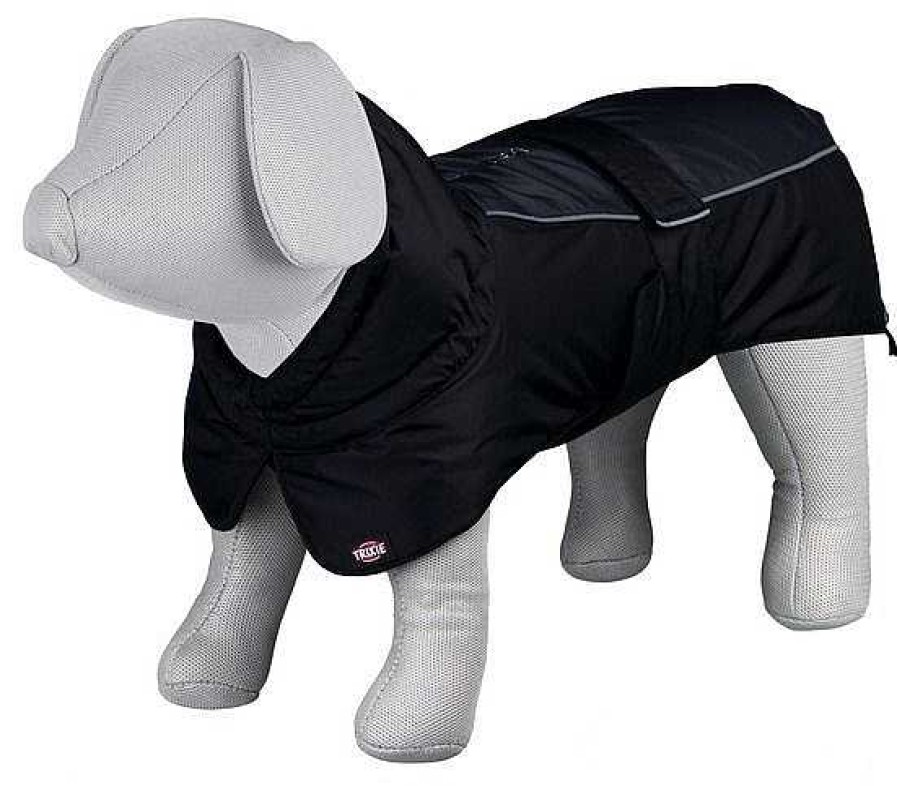 Perros Trixie Abrigos Y Capas | Trixie Abrigo Prime Negro-Gris Para Perro