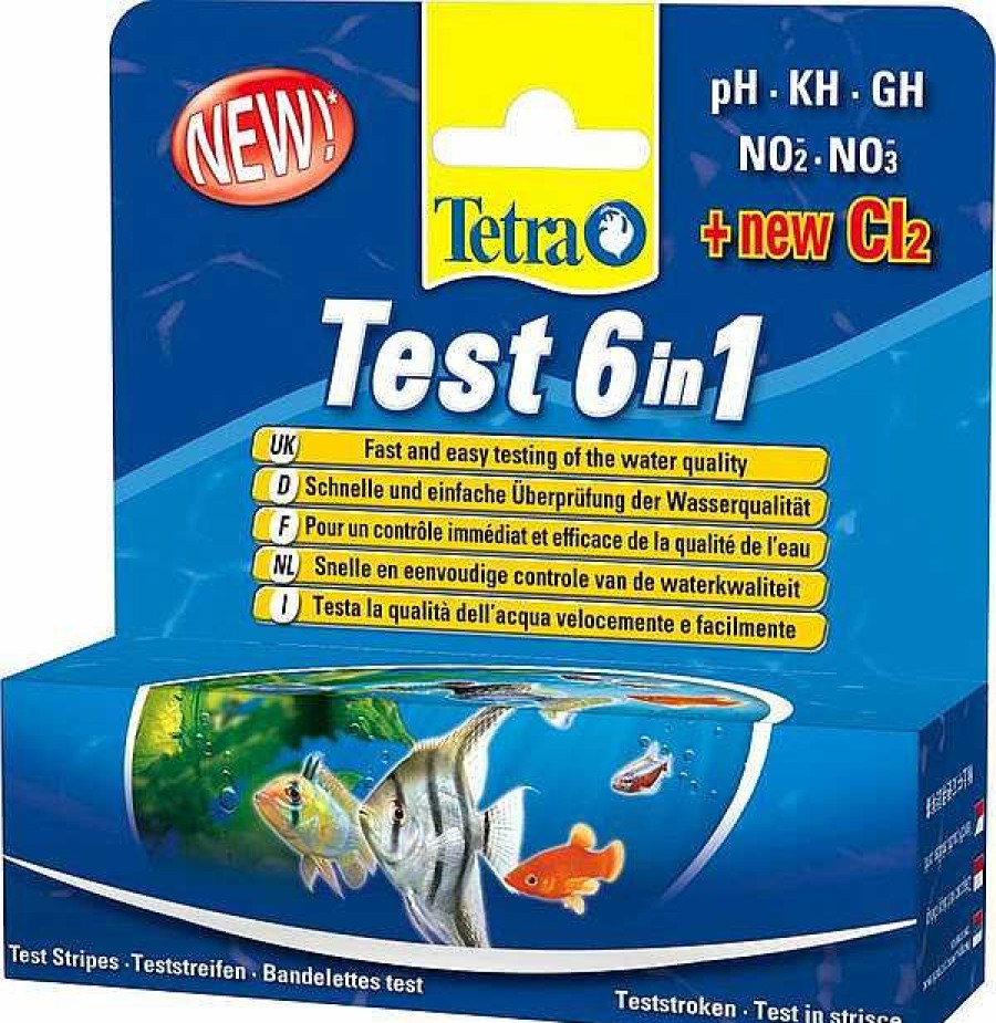 Peces Tetra Test | Tetra Test,Tiras -Indicad., 6 En 1