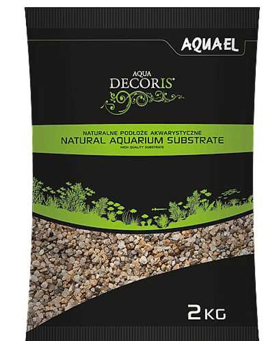 Peces Aquael Gravillas Y Arenas | Aquael Grava Media Natural Para Acuarios 3-5Mm 2Kg