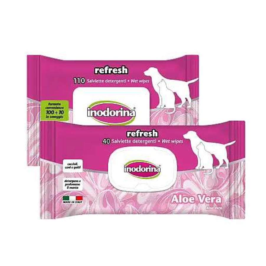 Gatos Inodorina Desodorizantes | Inodorina Toallitas H Medas Refresh Aloe Vera Para Perros Y Gatos