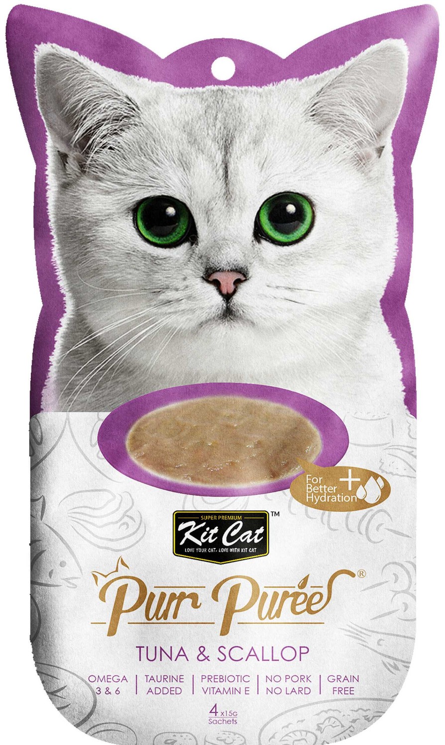 Gatos Kit Cat Semi-H Medos | Kit Cat Snack Purrpur E Con At N Y Vieiras