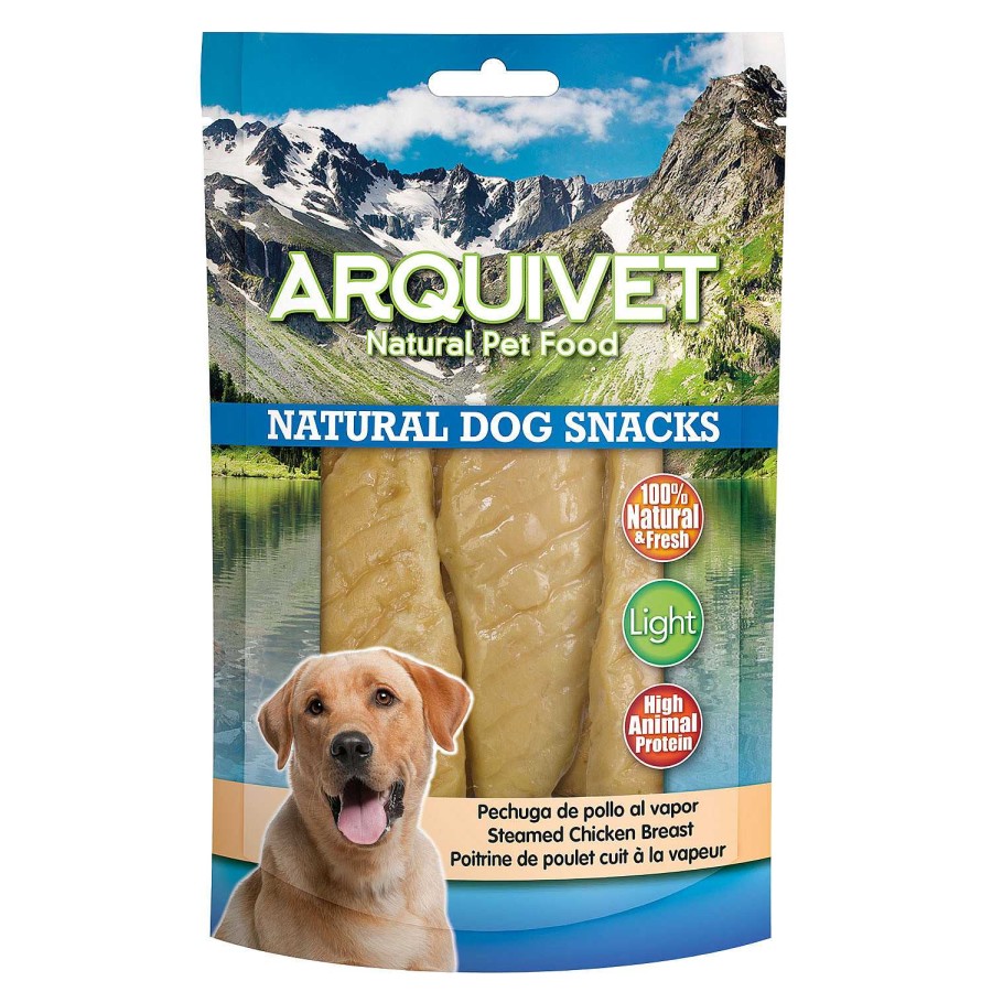 Perros Arquivet Naturales | Arquivet Snack Natural Para Perros De Pechuga De Pollo Al Vapor