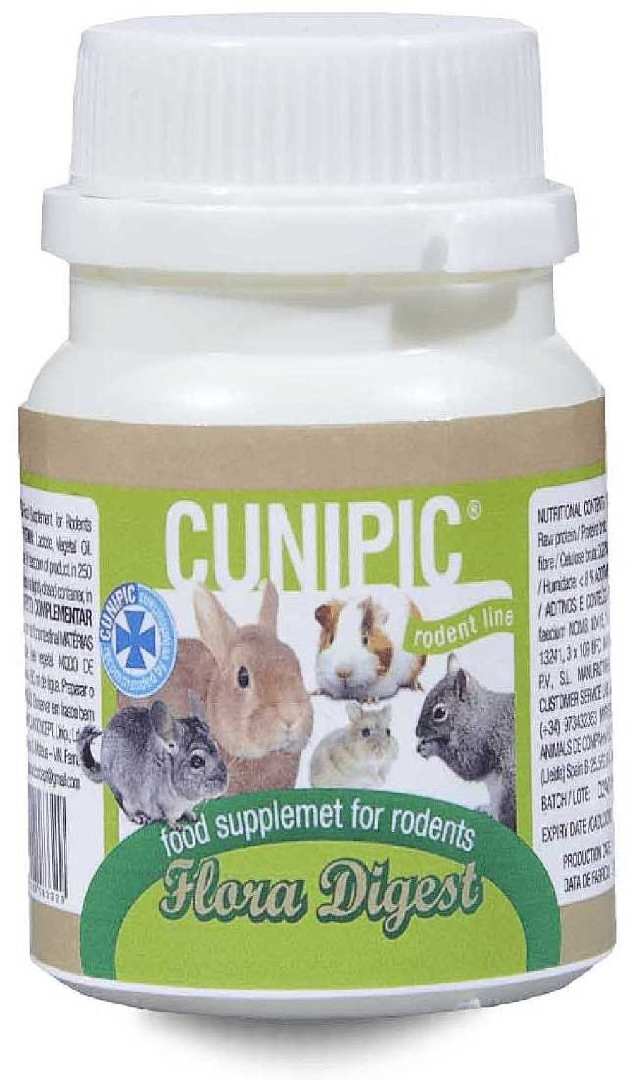 Roedores Cunipic | Cunipic Flora Digest Para Conejos Y Roedores