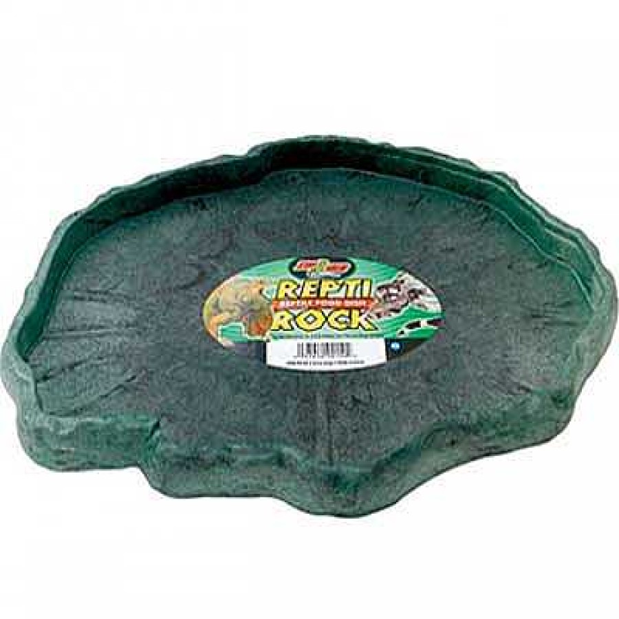 Reptiles Zoo Med | Zoo Med Comedero Extra Grande Para Reptiles Repti Rock