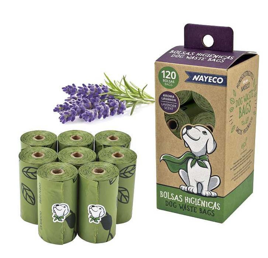 Perros Nayeco Sanitarios Y Recoge Excrementos | Nayeco Bolsas Para Excrementos Con Aroma A Lavanda