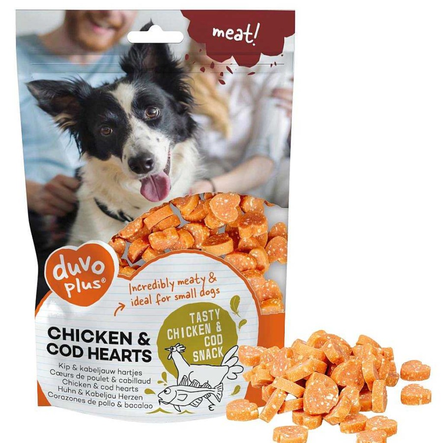 Perros Duvo Plus Light | Duvo Plus Snacks Para Perro Corazones De Pollo Y Bacalao