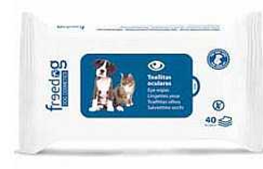 Gatos Freedog Higiene Ocular | Freedog Toallitas Oculares 40 Piezas 20X18Cm