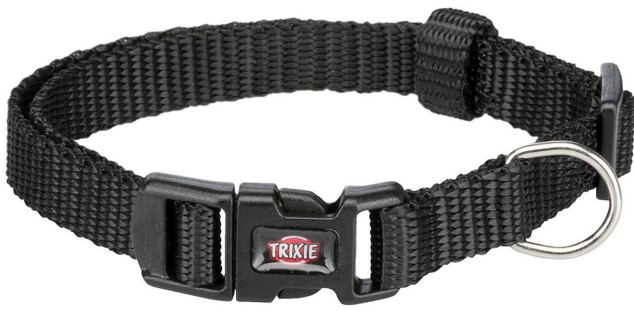 Perros Trixie Collares | Trixie Collar De Nylon New Premium Negro