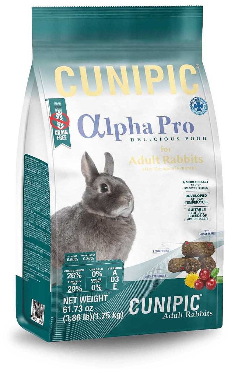 Roedores Cunipic | Cunipic Pienso Alpha Pro Para Conejos Adultos