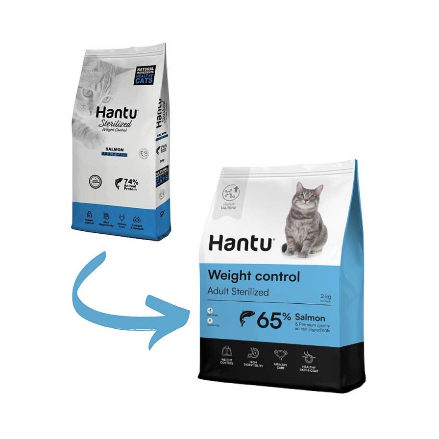 Gatos Hantu Pienso | Hantu Pienso Adult Weight Control De Salm N Para Gatos Esterilizados