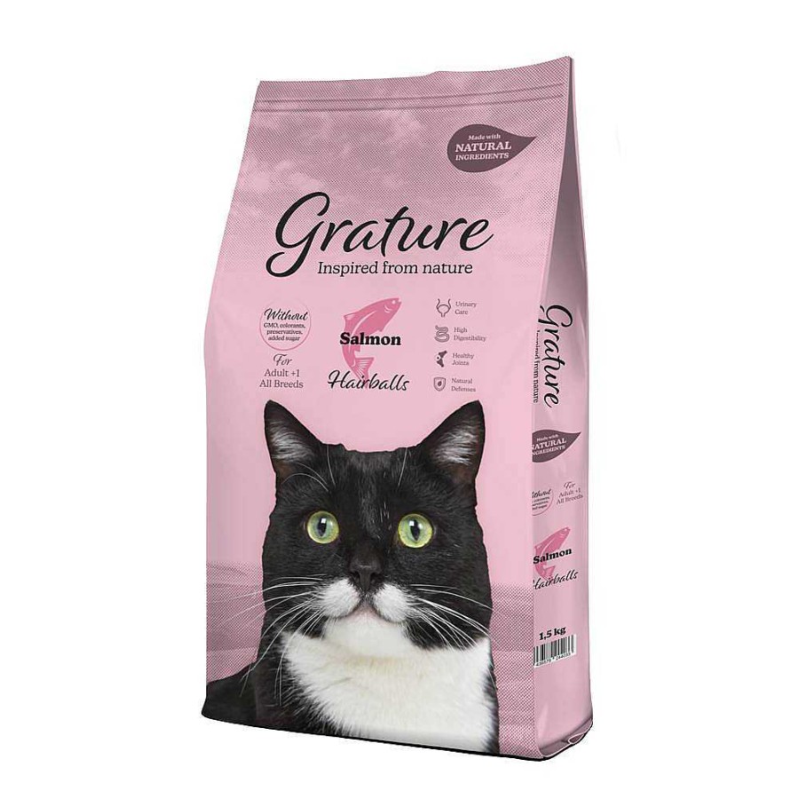 Gatos Grature Pienso | Grature Pienso Anti Bolas De Pelo Para Gatos Adultos