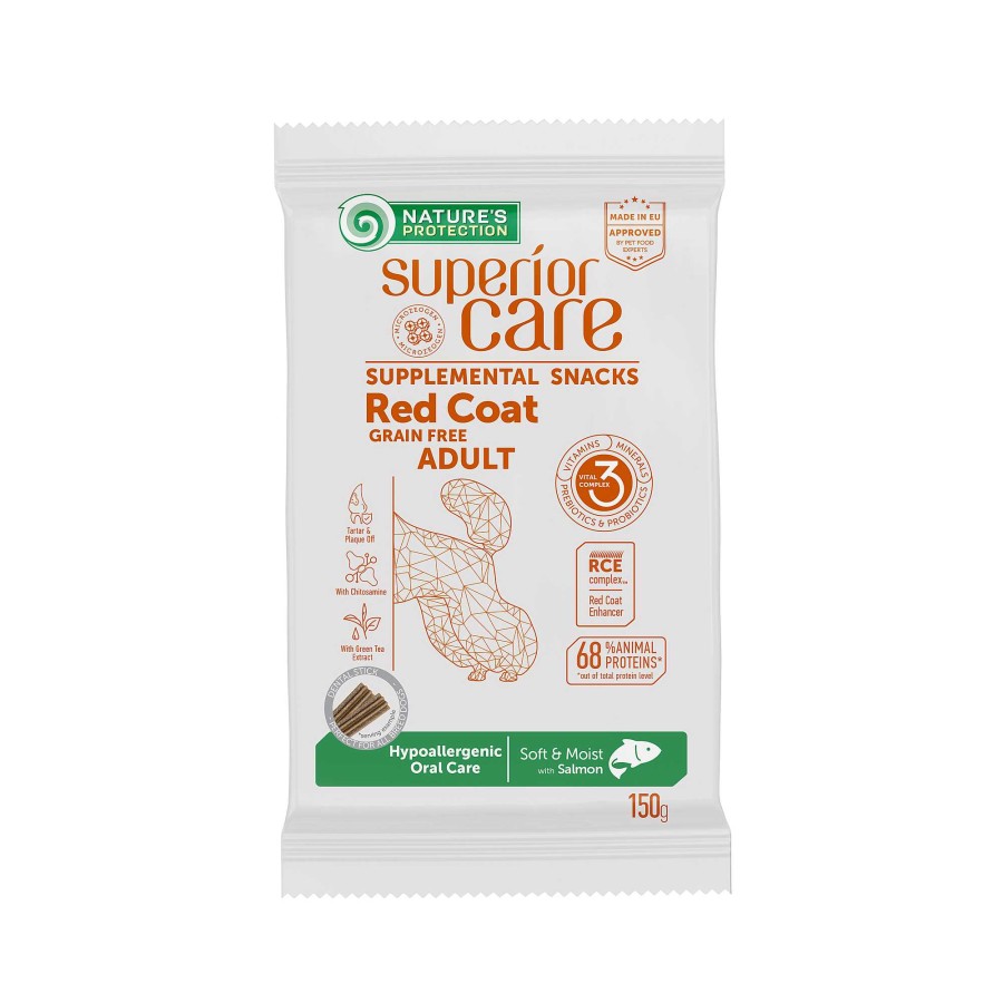 Perros Nature's Protection Galletas | Nature'S Protection Snack Hypoallergenic Cuidado Bucal De Salm N