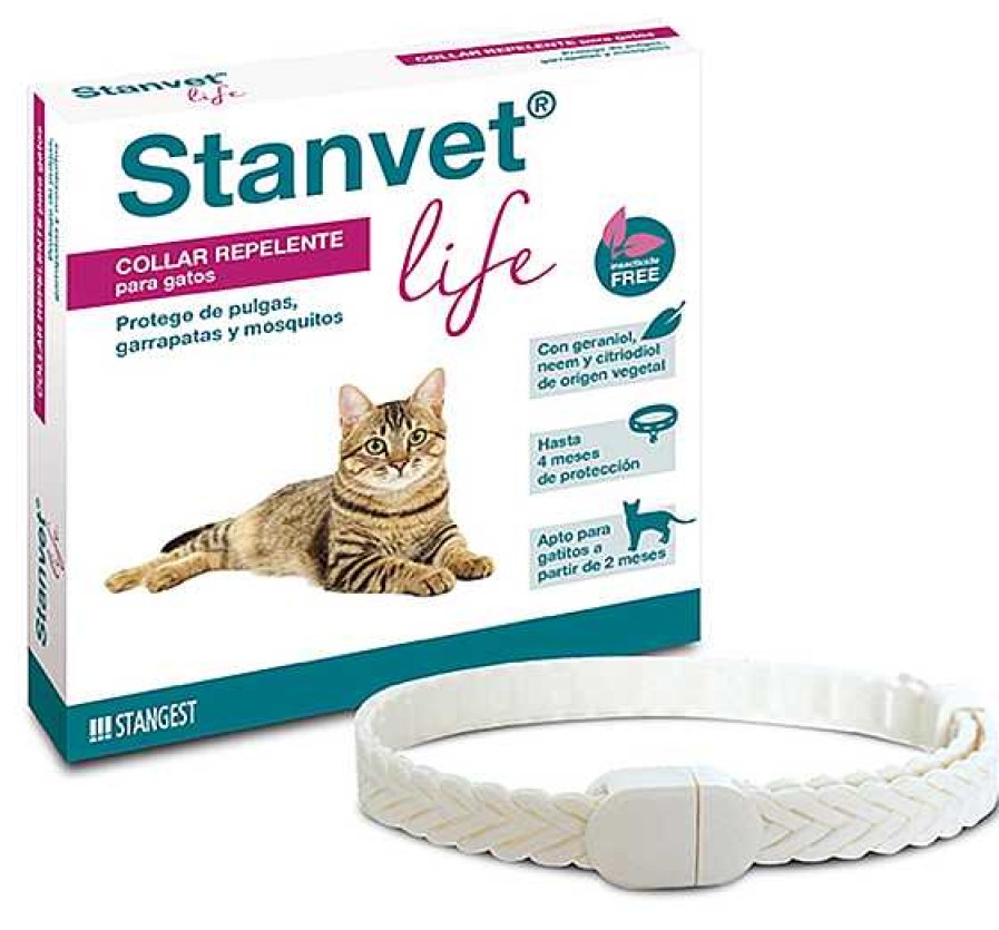 Gatos Stangest Collares | Stangest Collar Repelente Stanvet Life Para Gatos