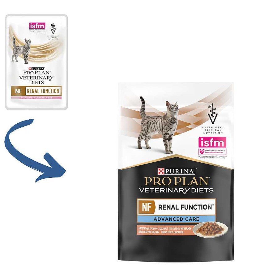 Gatos Pro Plan Veterinary Diets Dieta Veterinaria | Pack 10 Pro Plan Veterinary Diets Comida H Meda Nf Renal Function St/Ox Trocitos En Salsa Salm N