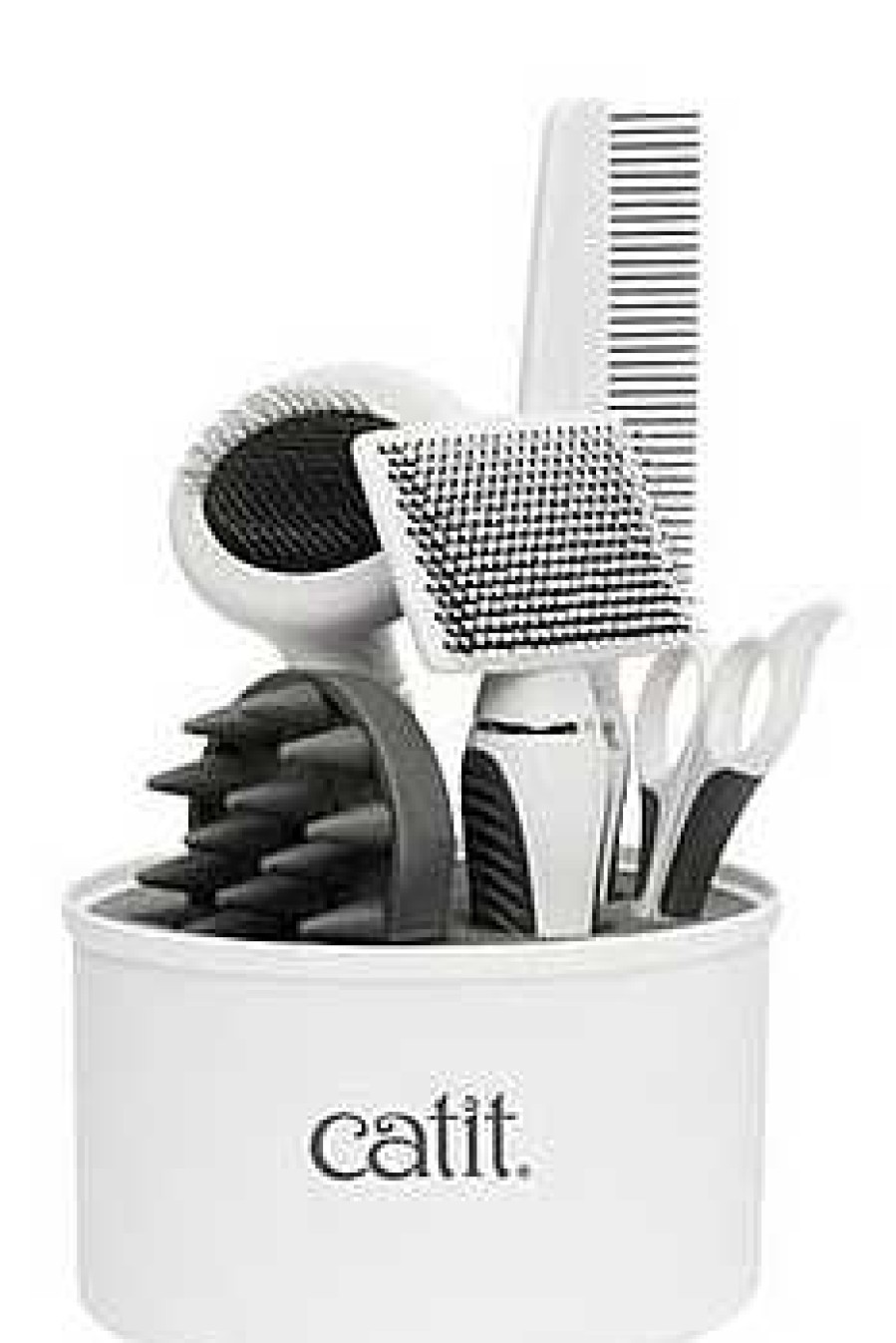 Gatos Catit Peines Y Cepillos | Catit Kit De Grooming Para Gatos De Pelo Corto Y Largo