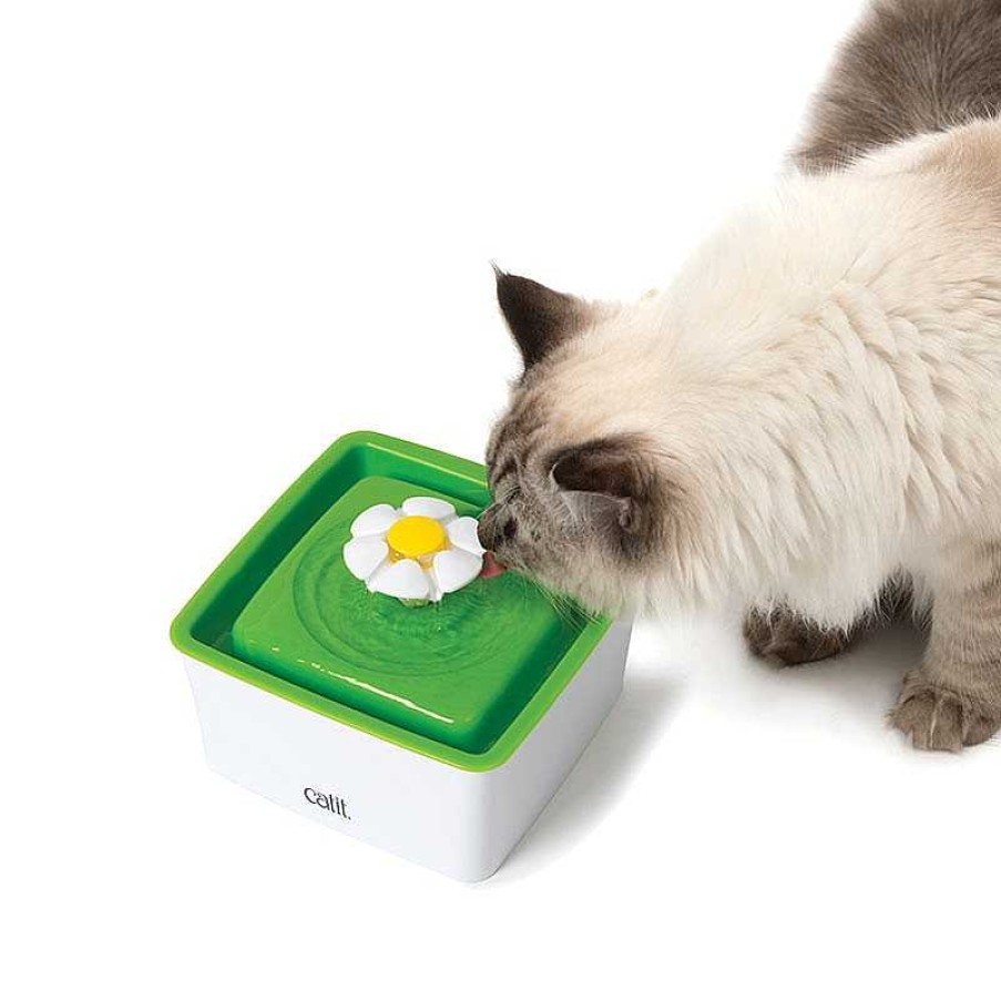 Gatos Catit Comederos Y Bebederos | Catit Bebedero Fuente Flower Mini