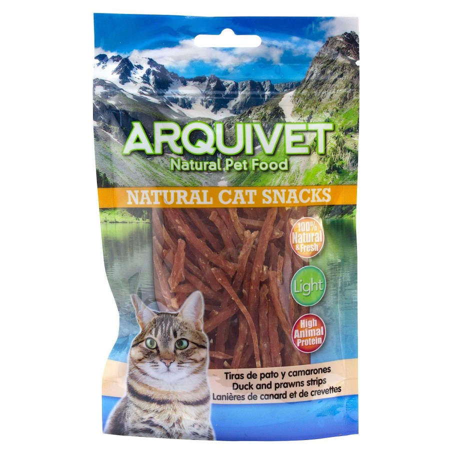 Gatos Arquivet Light | Arquivet Snack Gato Tiras De Pato Y Gambas