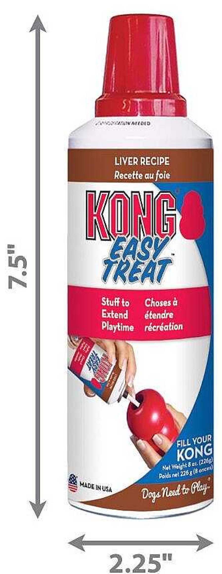 Perros KONG Semi-H Medos | Kong Easy Treat Liver H Gado