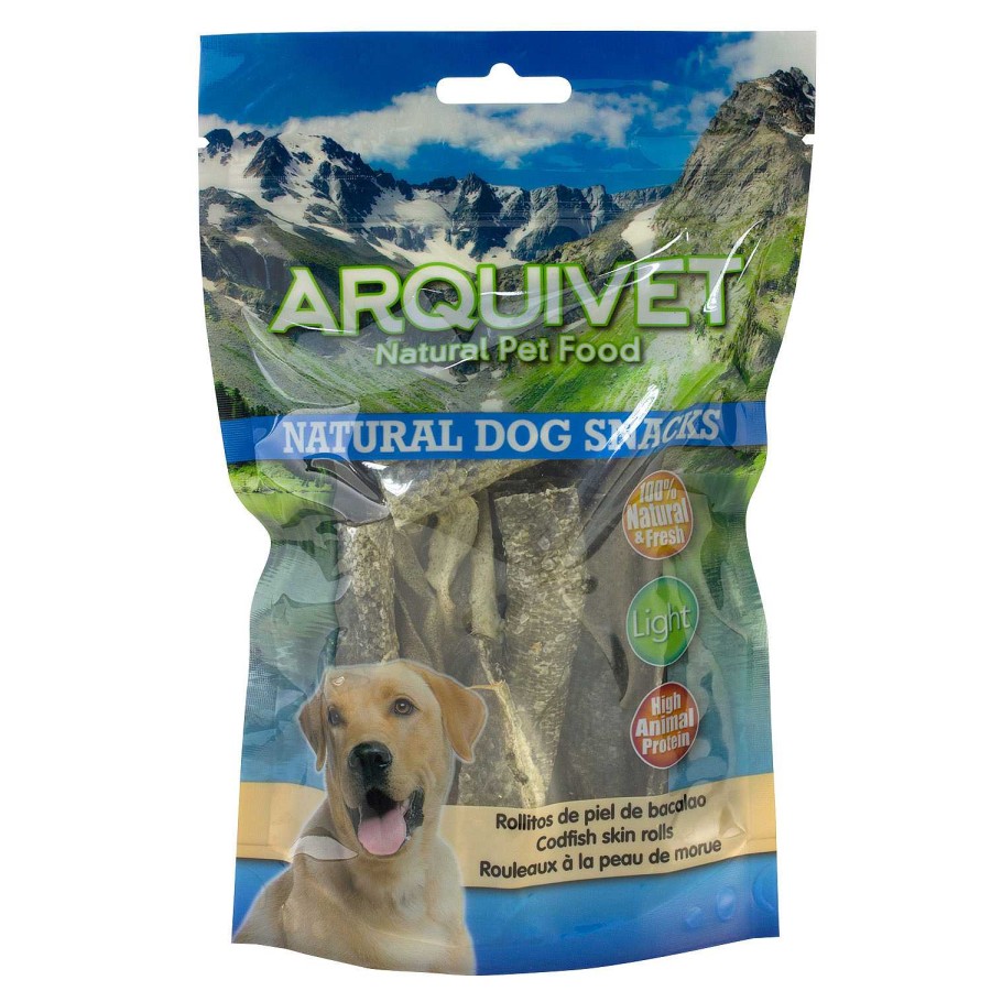 Perros Arquivet Naturales | Arquivet Rollitos De Piel De Bacalao