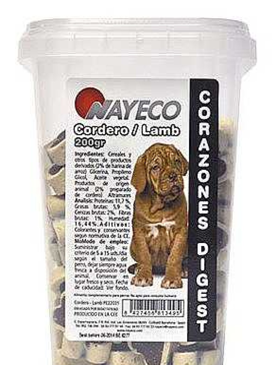 Perros Nayeco Galletas | Nayeco Snack Corazones Digest Cordero