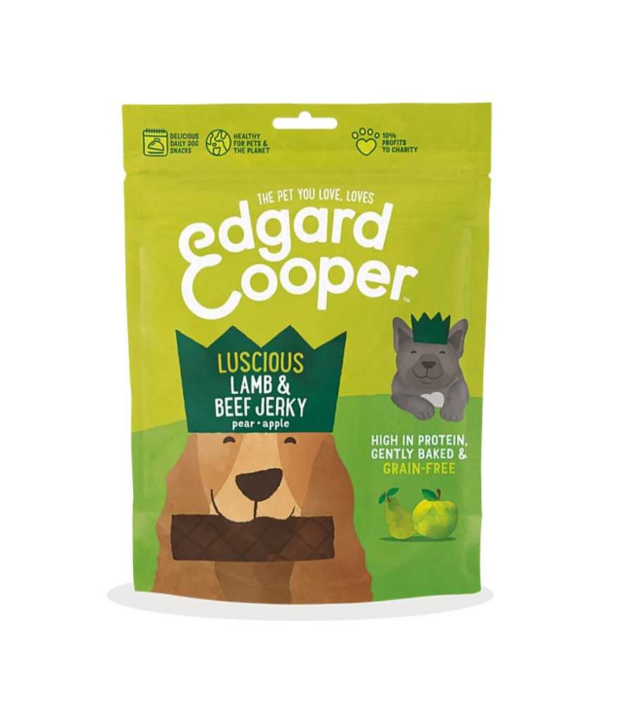 Perros Edgard & Cooper Semi-H Medos | Edgard & Cooper Snacks Sin Cereales Con Cordero, Ternera, Pera Y Manzana