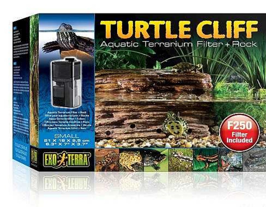 Reptiles Exo Terra Filtros Y Bombas | Exo Terra Filtro Y Roca Para Tortuga Turtle Cliff