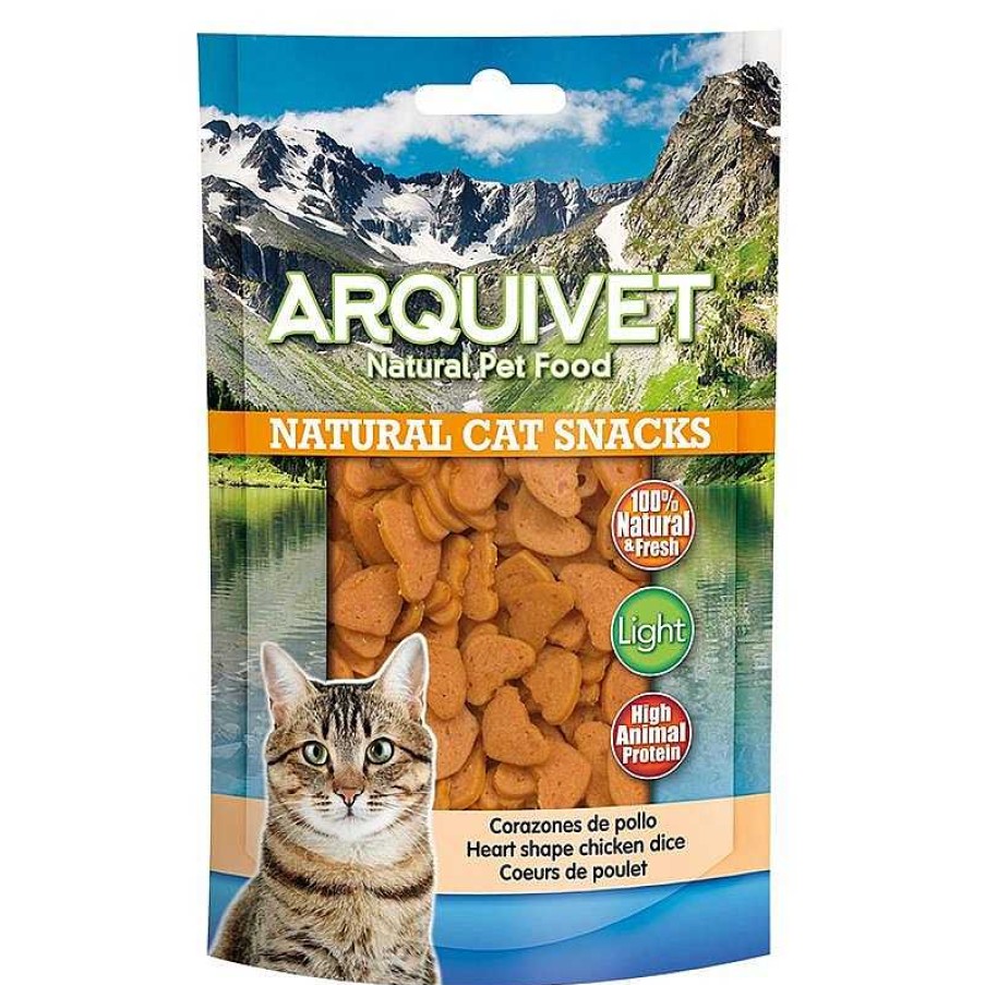 Gatos Arquivet Naturales | Arquivet Snack Natural Para Gatos Corazones De Pollo