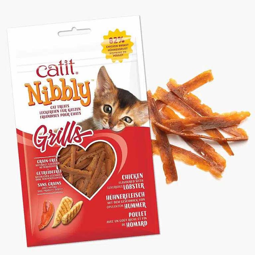 Gatos Catit Naturales | Catit Nibbly Grills Pollo Y Langosta