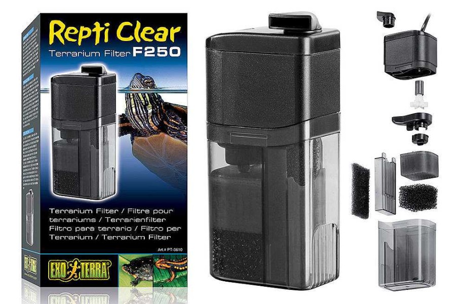 Reptiles Exo Terra Filtros Y Bombas | Exo Terra Filtro Para Terrario Repti Clear