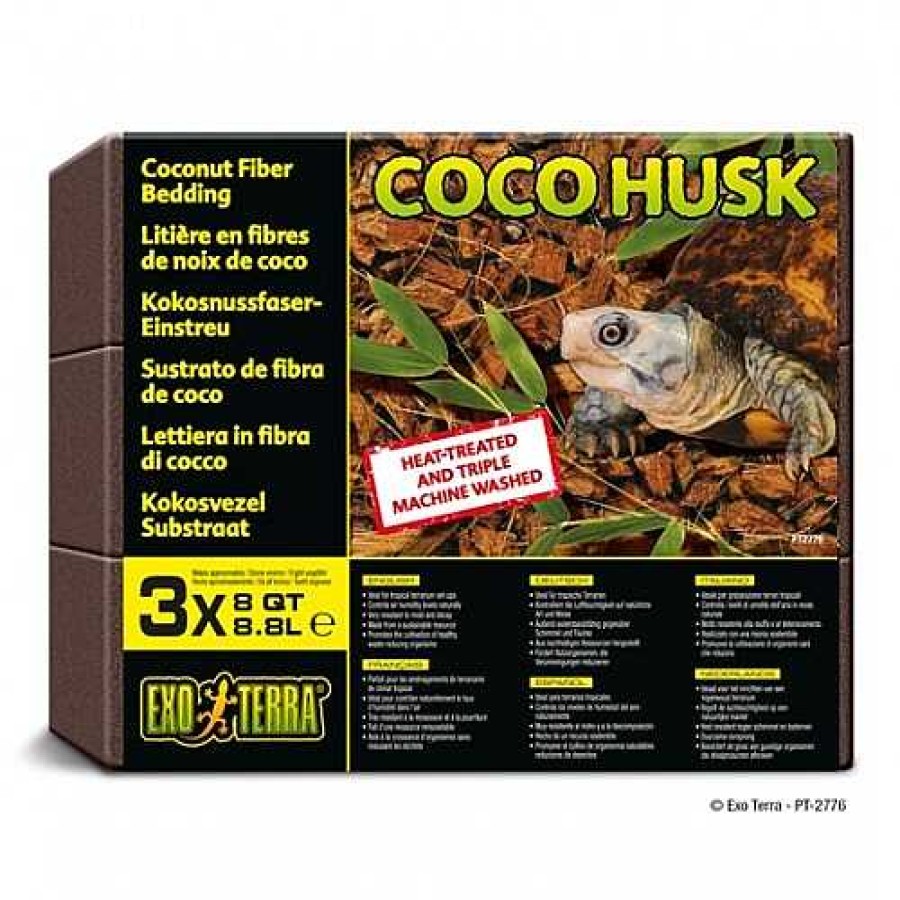 Reptiles Exo Terra | Exo Terra Bricks Pack 3Pc Coco Husk 8.8L