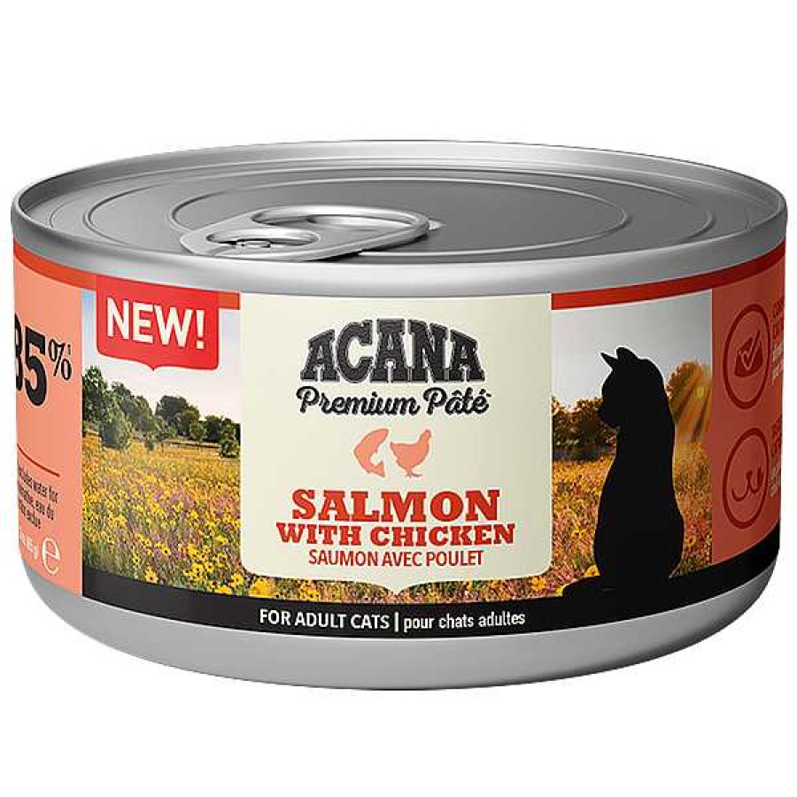 Gatos Acana Comida H Meda | Pack 6 Acana Pat De Salm N Con Pollo Premium Para Gato