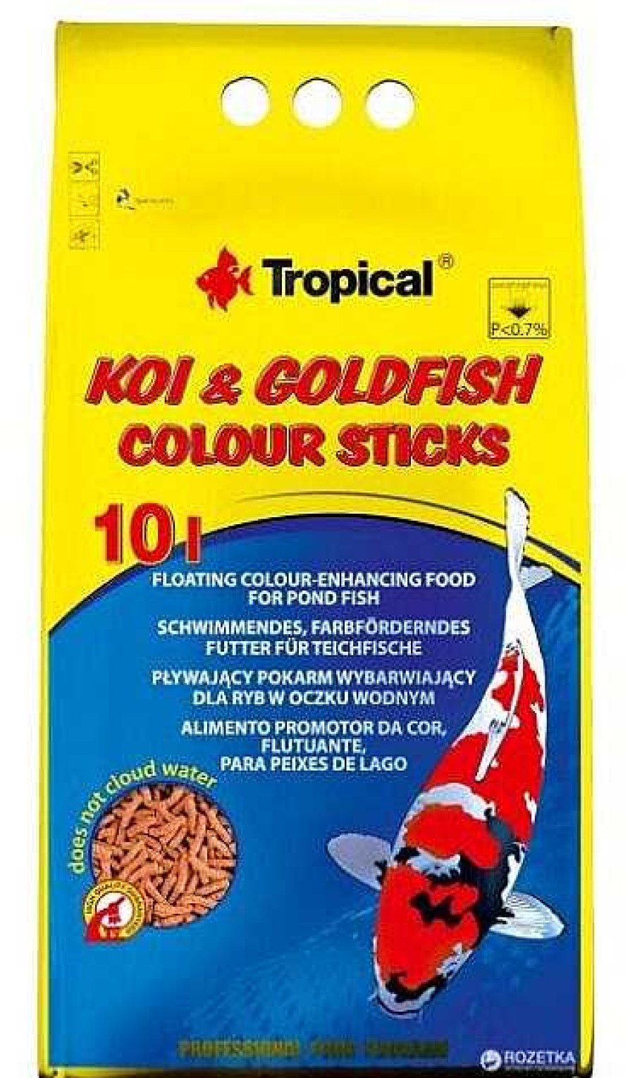 Peces Tropical Agua Fr A | Tropical Koi&Goldfish Color Stick Bag 10L/800 Gr