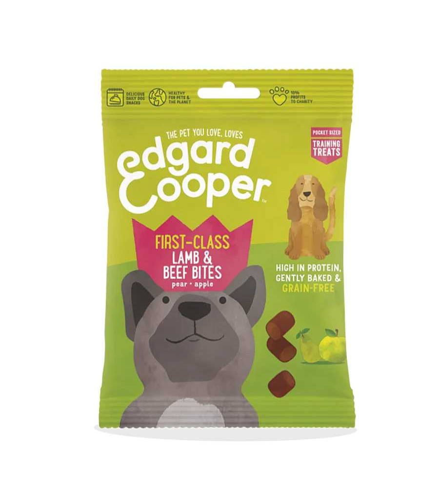 Perros Edgard & Cooper Semi-H Medos | Edgard & Cooper Bocados Sin Cereales Con Cordero, Ternera, Pera Y Manzana