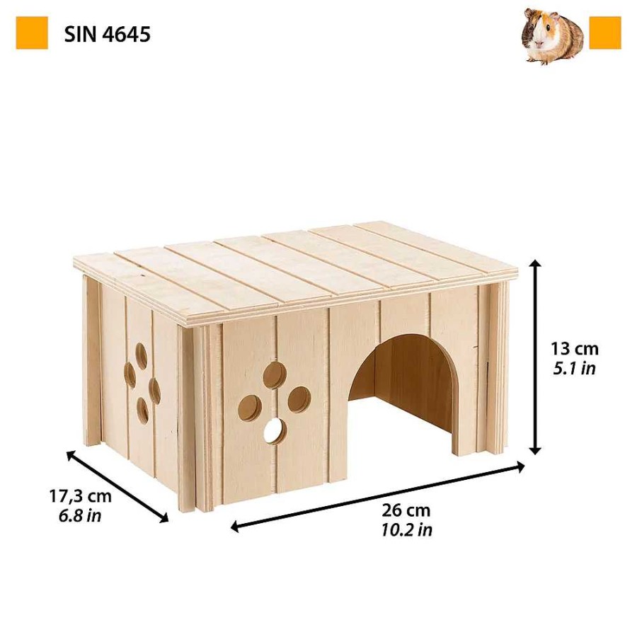 Roedores Ferplast Casetas Y Cuevas | Ferplast Caseta De Madera Para Roedores