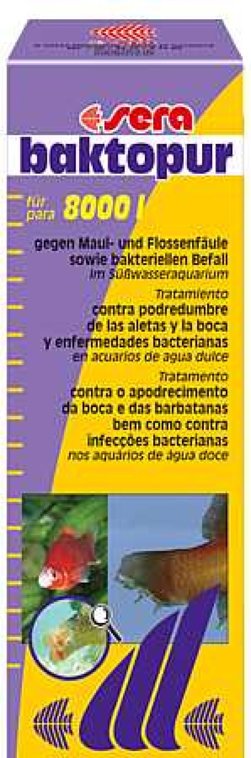 Peces Sera Tratamientos Enfermedades | Sera Backtopur Acondicionador Contra Infecciones Bacterianas