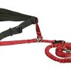 Perros Trixie Correas | Trixie Cintur N Acolchado Canicross Manos Libres Rojo