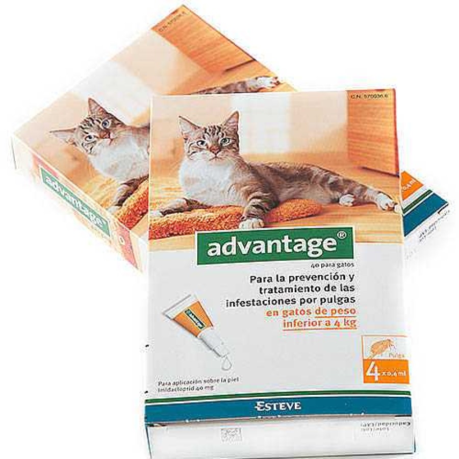 Gatos Advantage Pipetas | Advantage Pipetas Para Gatos -4 Kg (40Ml)