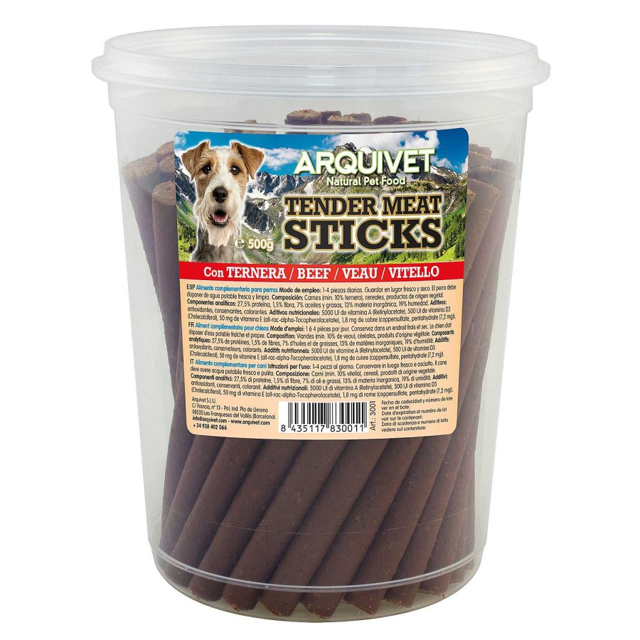 Perros Arquivet Palitos | Arquivet Tender Meat Sticks Ternera Palitos Blandos Para Perros