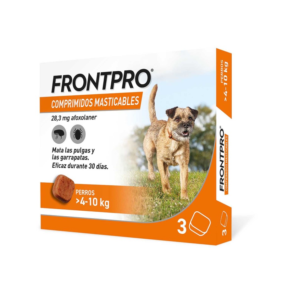 Perros Frontpro Internos | Frontpro Comprimidos Masticables Antiparasitarios Perros De 4 A 10 Kg (28 Mg)