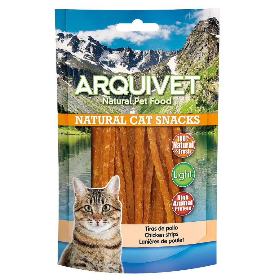 Gatos Arquivet Naturales | Arquivet Snack Natural Para Gatos Tiras De Pollo