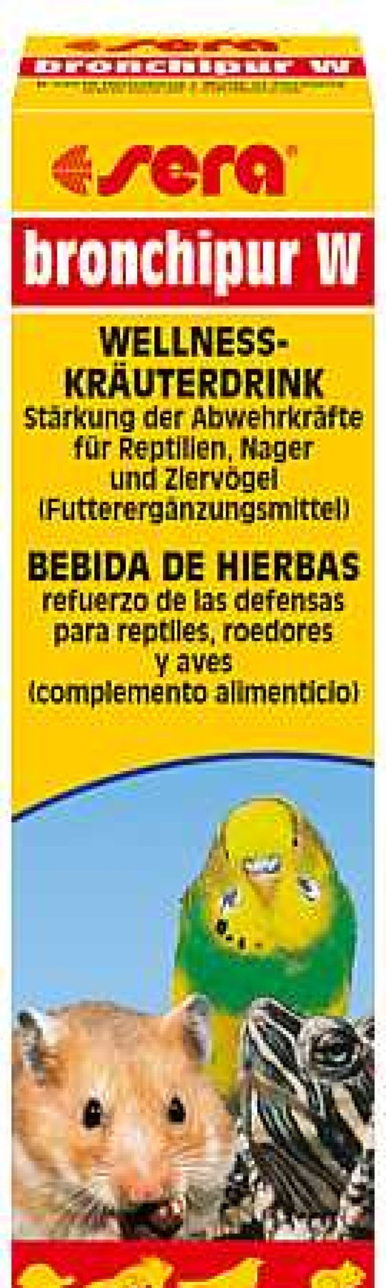 P Jaros Sera | Sera Bronchipur W Refuerza Sistema Inmunitario De Roedores, Reptiles Y Aves