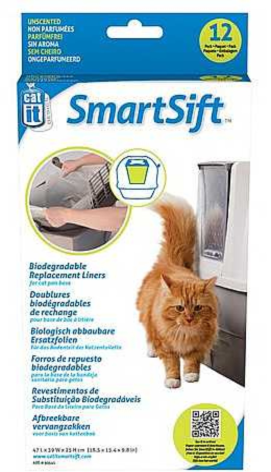 Gatos Catit Areneros | Catit 12 Bolsas De Recambio Para La Bandeja De Arena Del Smartsift