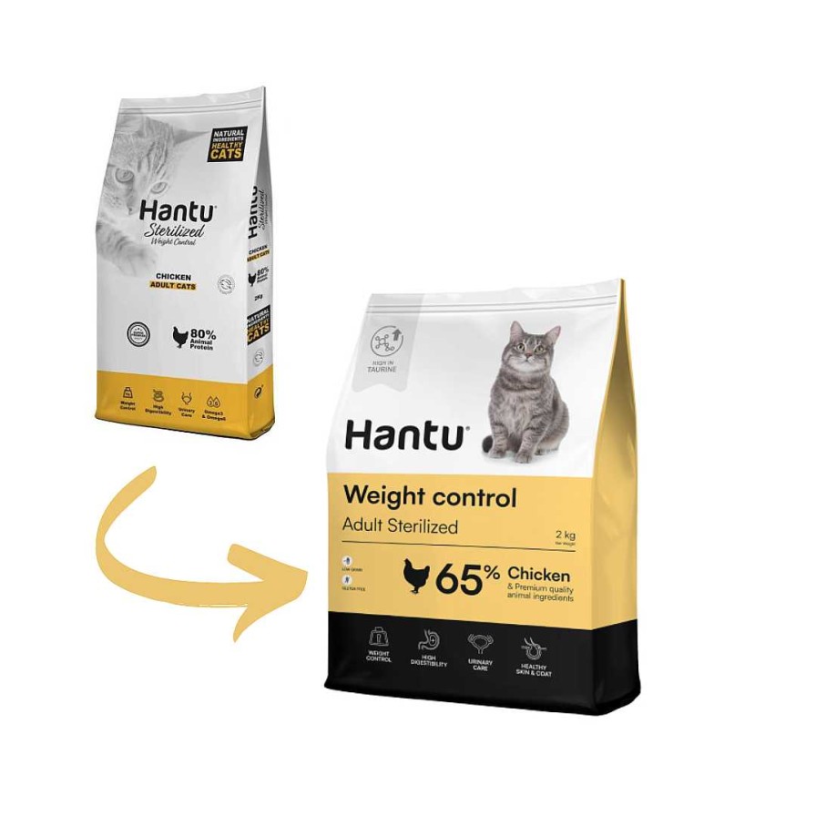 Gatos Hantu Pienso | Hantu Pienso Adult Weight Control De Pollo Para Gatos Esterilizados