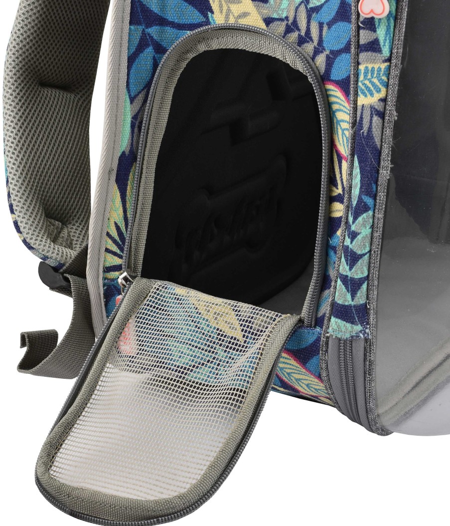 Perros Nayeco Mochilas | Nayeco Mochila Space Con Flores Azul