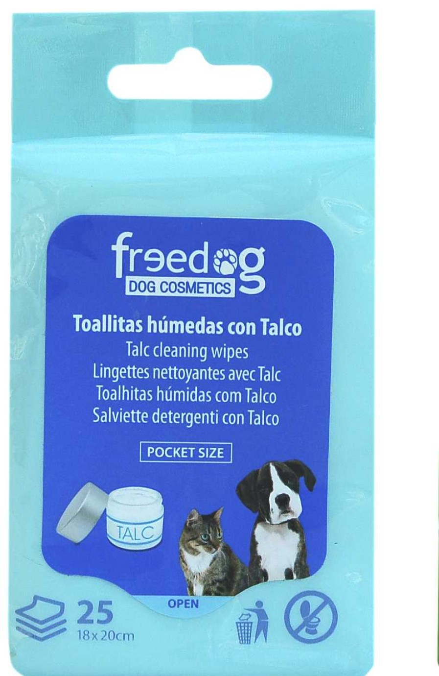 Perros Freedog Limpieza Y Desinfecci N | Freedog Toallitas De Talco Para Perros Y Gatos - 25 Unidades