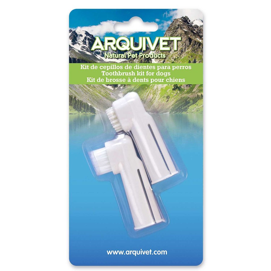 Perros Arquivet Higiene Bucodental | Arquivet Kit 2 Cepillos De Dedo Para Perro